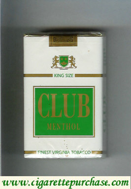 Club Menthol cigarettes